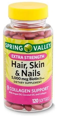 Hair Skin Nail W Biotin 120ct Spring Valley