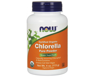 Chlorella Powder, Organic 113g Now foods