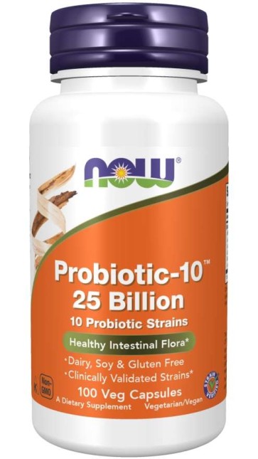 Probiotic 10 25 Billion 100 Veg Capsules Now foods