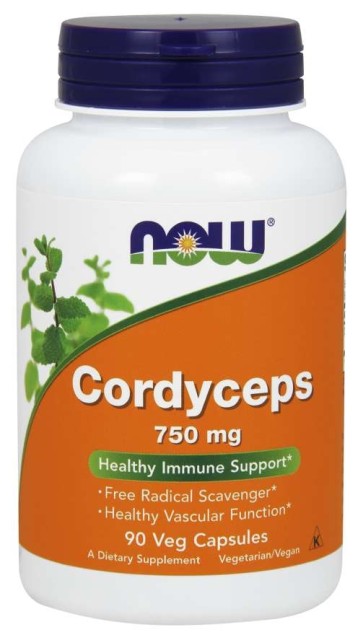 Cordyceps 750mg 90 Veg Caps NOW Foods