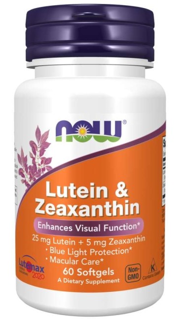 LUTEIN & ZEAXANTHIN (LUTEMAX 2020) 60 SGELS Now foods