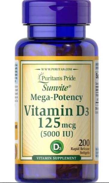 Vitamina D3 5.000 200s Puritans