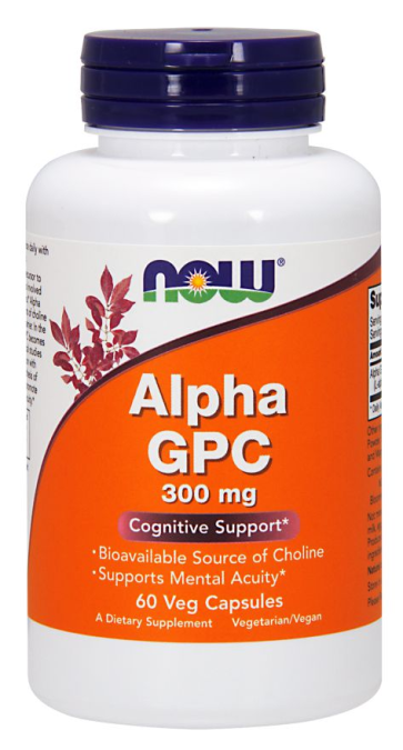 Alpha GPC 300mg 60 Veg Caps NOW Foods