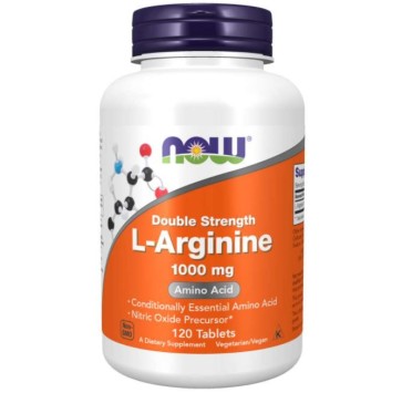 L-arginine 1000mg 120cp NOW Foods