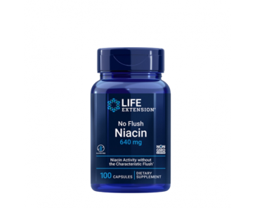 No Flush Niacin 800 mg. 100 capsules LIFE Extension