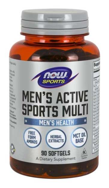 Mens Active Sports Multi 90 Softgels NOW Foods