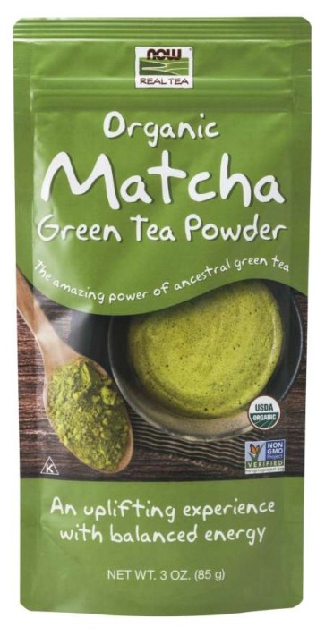 Matcha Green Tea Powder, Organic 3oz Now foods