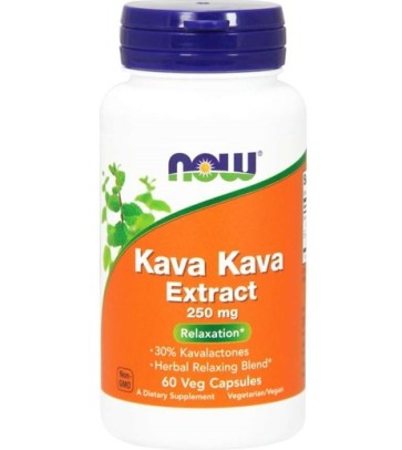 Kava Kava Extract 250mg 60vacps NOW Foods