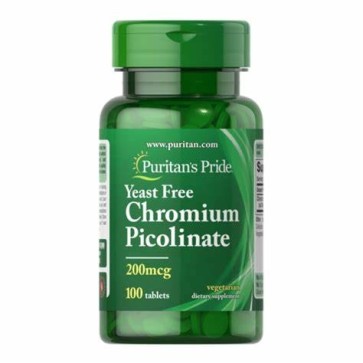 Picolinato de Cromo 200mcg 100 tablets Puritans