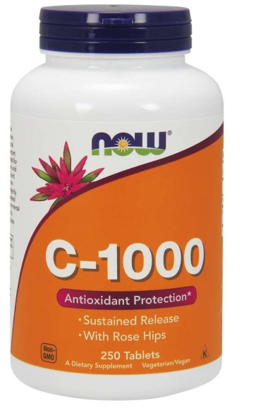 C 1000 Vitamina  250 tablets NOW Foods