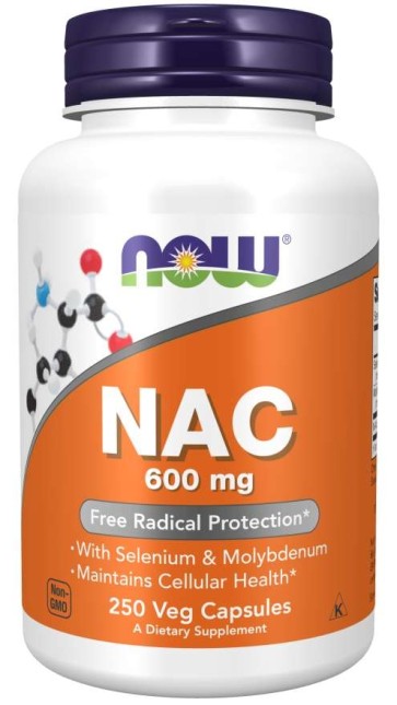 NAC 600mg 250 caps Now foods