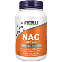 NAC 600mg 250 caps Now foods